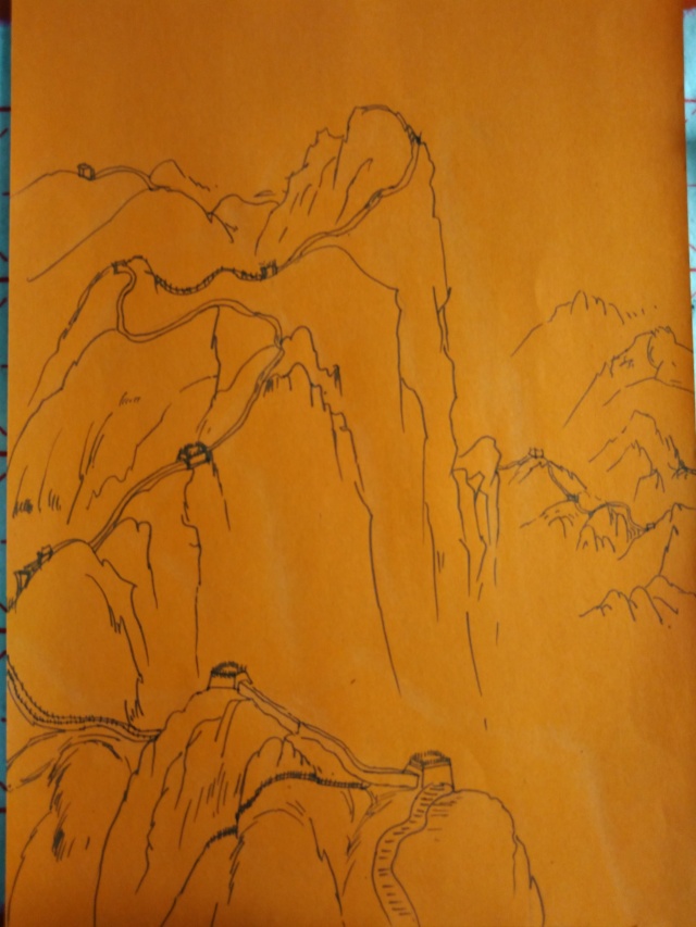 丹可林重彩油画棒山水画